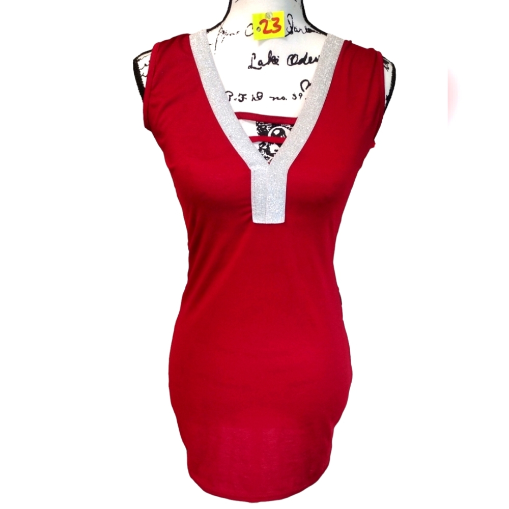 Mini open back dress